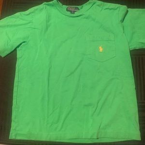Boys Size 6 Green/Yellow Polo Tee